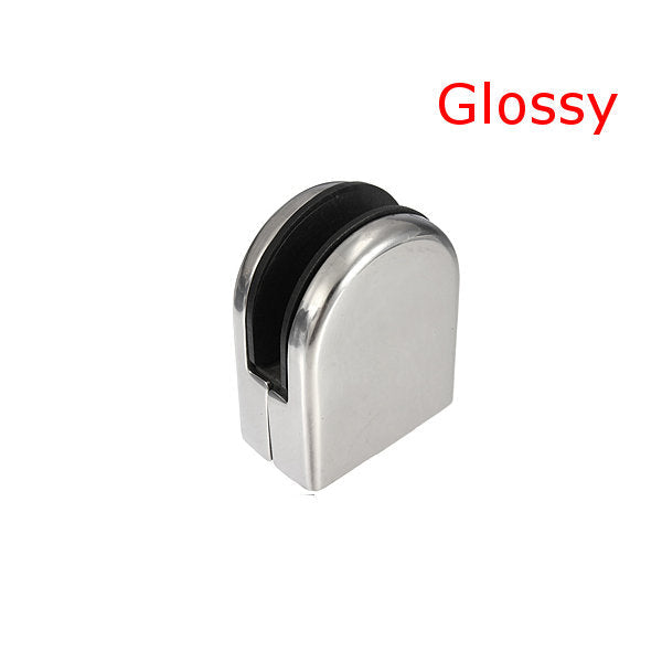 2Pcs Stainless Steel 304 Glass Clip Clamp Holder Flat for Handrail Window