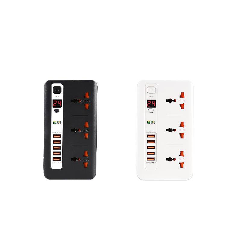 Universal Smart Timer Switch Socket Plug 5 USB Port Charging Power Outlet
