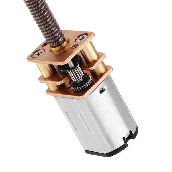 DC 12V 500rpm Gear Motor M4 Thread Shaft Electric DC Motor