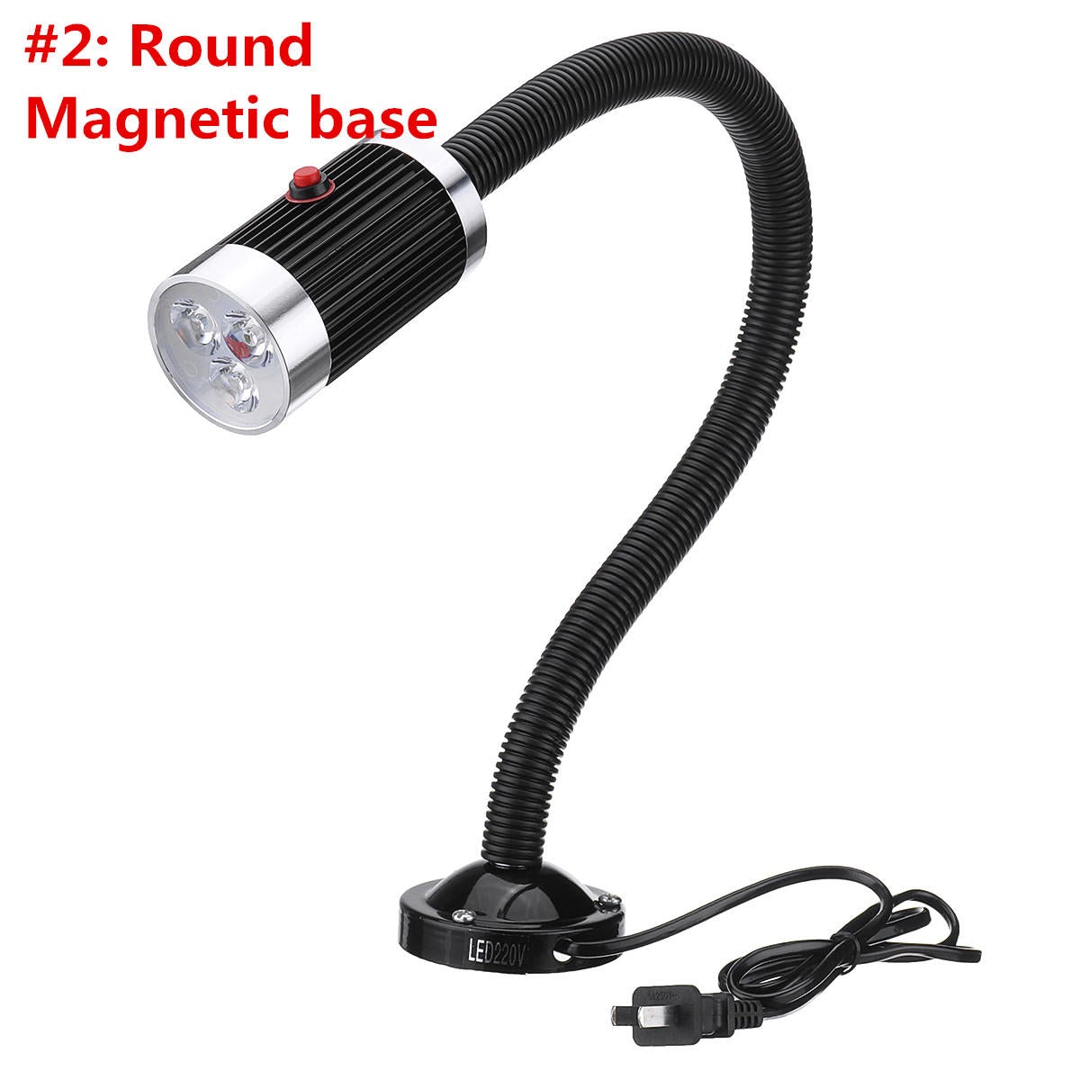 110-220V 9W Magnetic Base Work Light Aluminum Alloy Working Tool For CNC Machine