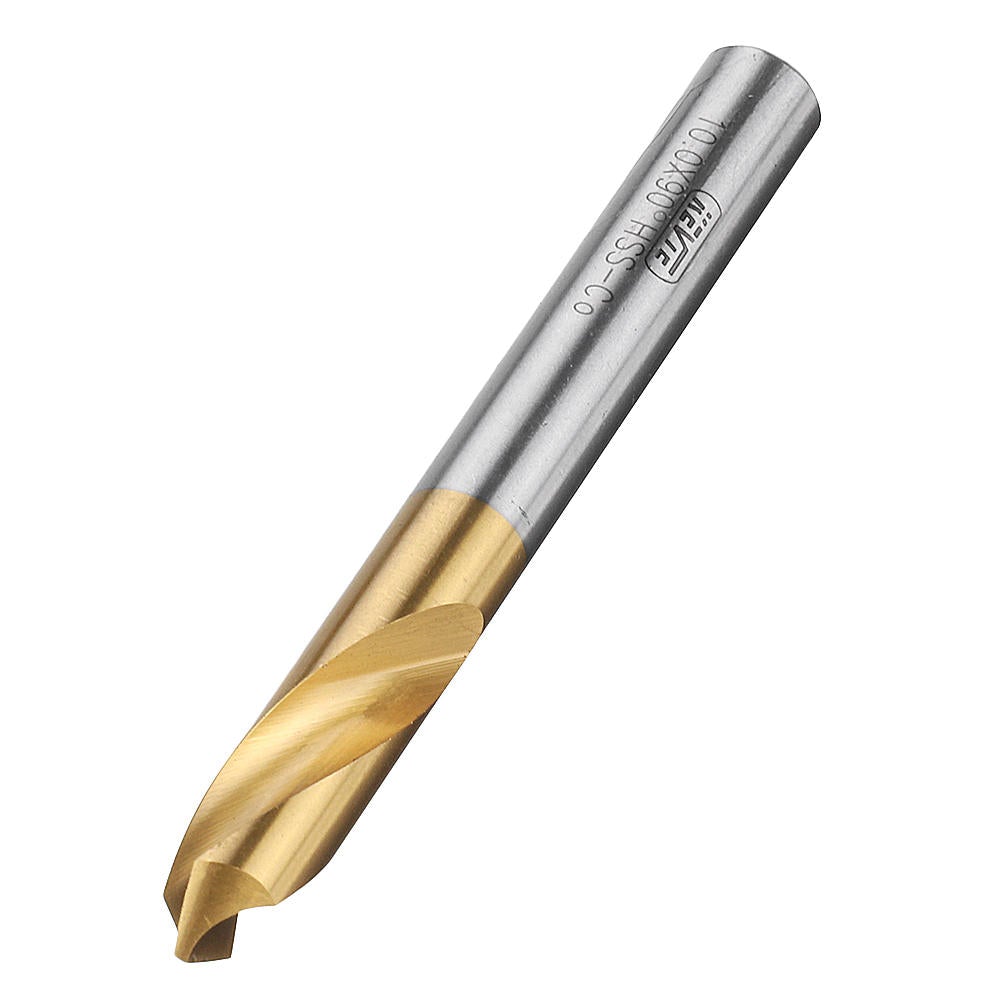 5pcs 2 Flutes 90 Degree 4-10mm Chamfer Drill Bit M35 HSS Cobalt Drill Bit Milling Cutter