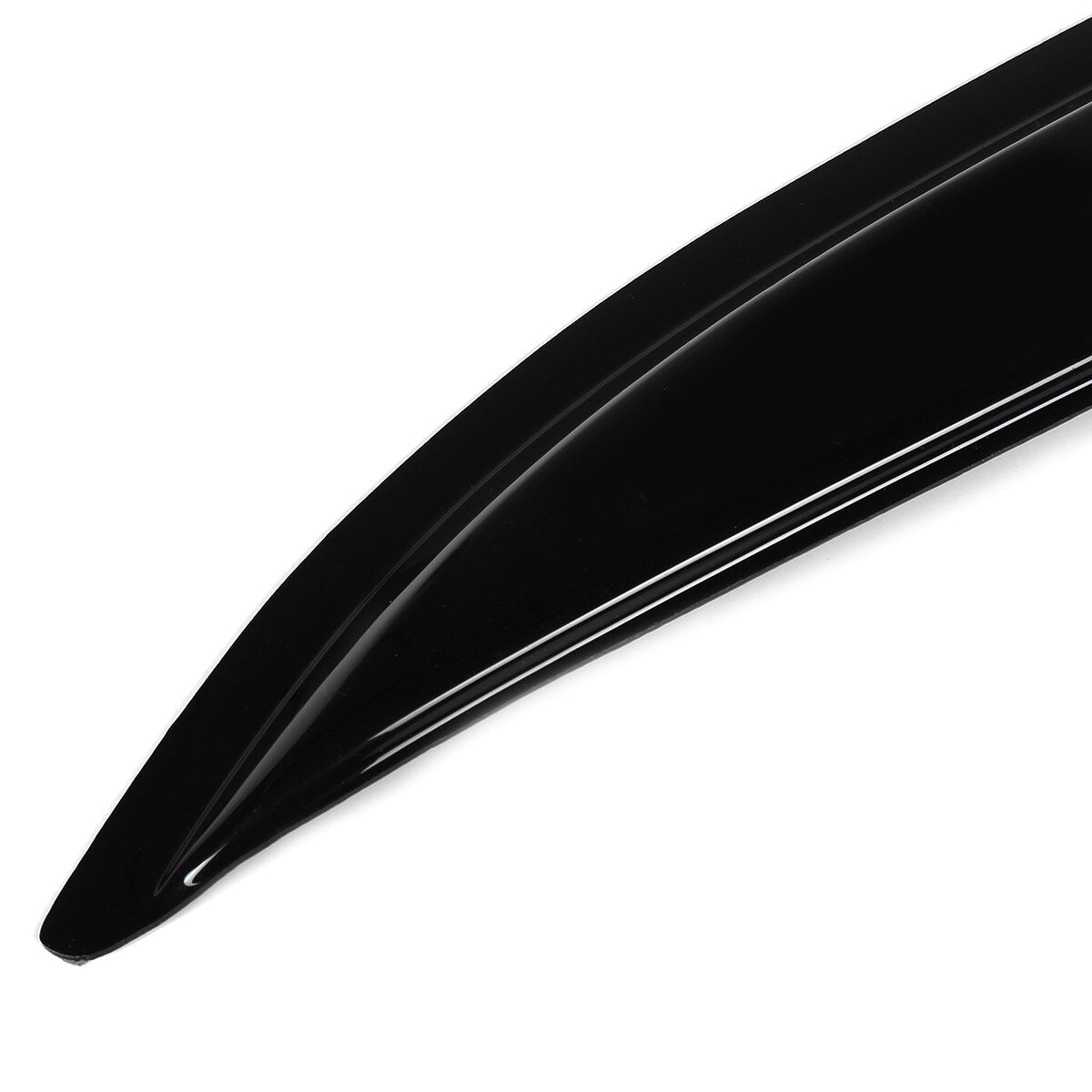 4Pcs Plastic Exterior Visor Vent Shades For 03-07 Accord 4DR Coupe Mugen Style 3D Wavy Black Window Sun Rain Guard Deflector