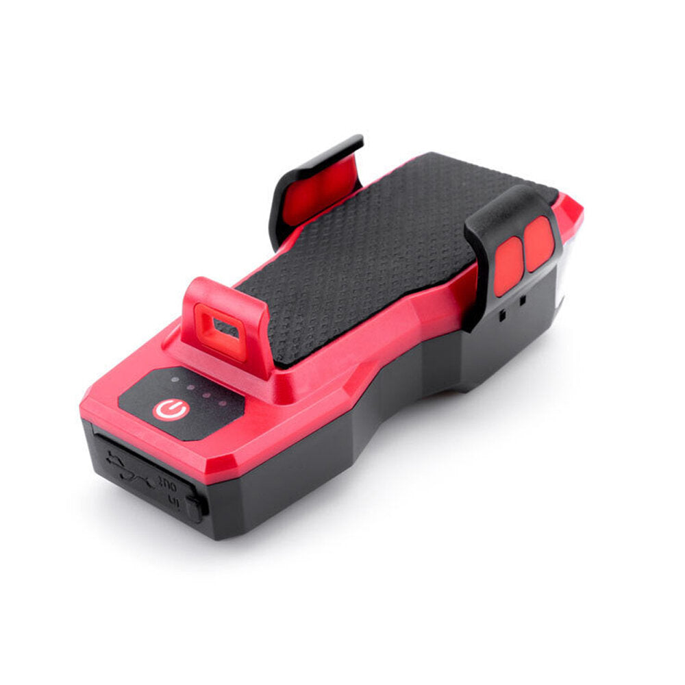 4-in-1 550LM Bike Headlight 4 Modes Bicycle Front Lights 130dB Horn 4-6.3inch Phone Holder Power Bank Outdoor Cycling