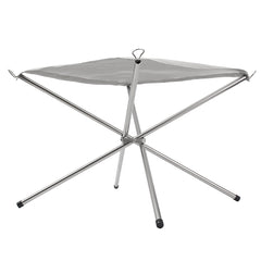 Folding Camp Stove Fire Frame Stand Wood Burning Grill Stainless Steel Rack Heater