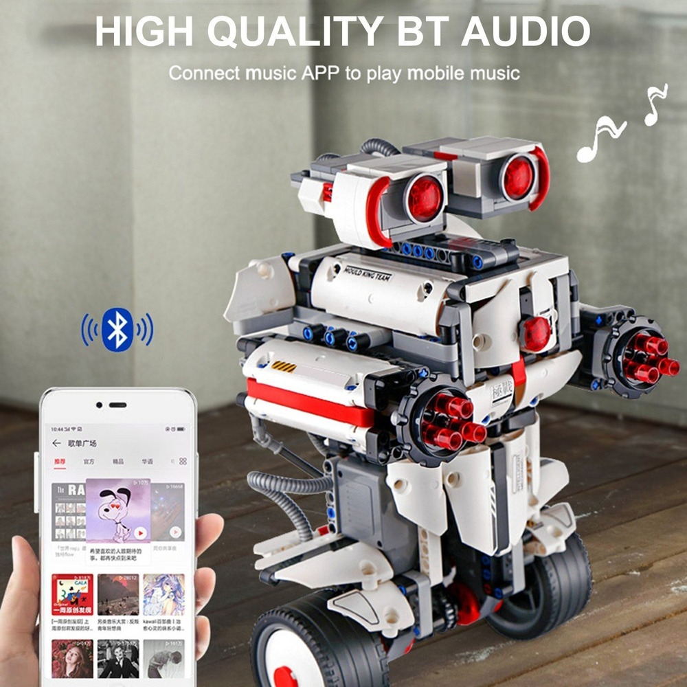 791PCS 2.4G Remote Control APP RC Robot Educational Bricks STEM Toys