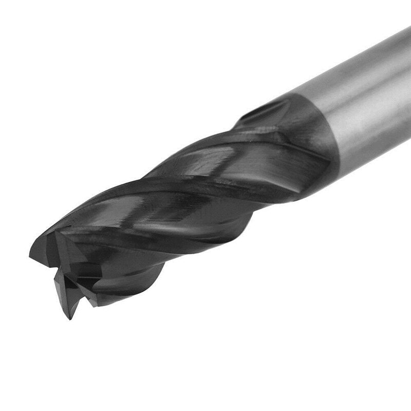 HRC45 1-12mm 4 Flutes Carbide Tungsten Steel Milling Cutter Tool