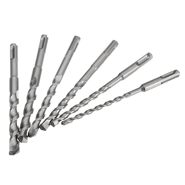 6Pcs 6 to 16mm Electric Hammer Drill Bit Set 160mm Carbide Tip SDS Plus Shank Concrete Bits