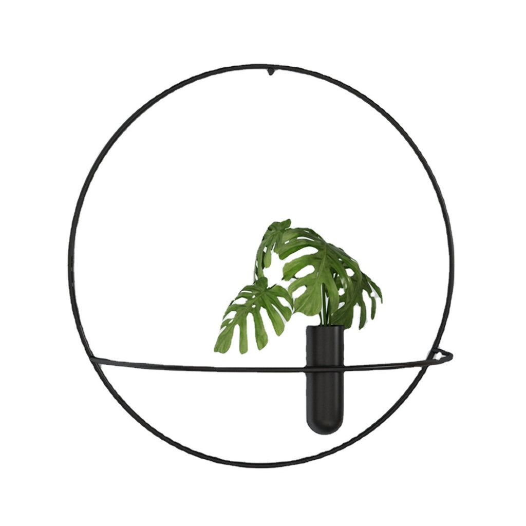 3D Metal Candlestick Wall Hanging Geometric Round Candle Holder Home Decor