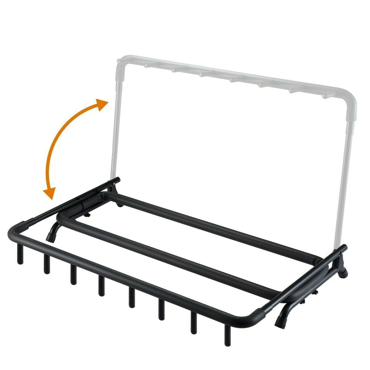 Multi Guitar Stand 7 Holder Foldable Universal Display Rack for Classical Acoustic, Electric, Bass Guitar and Guitar Bag