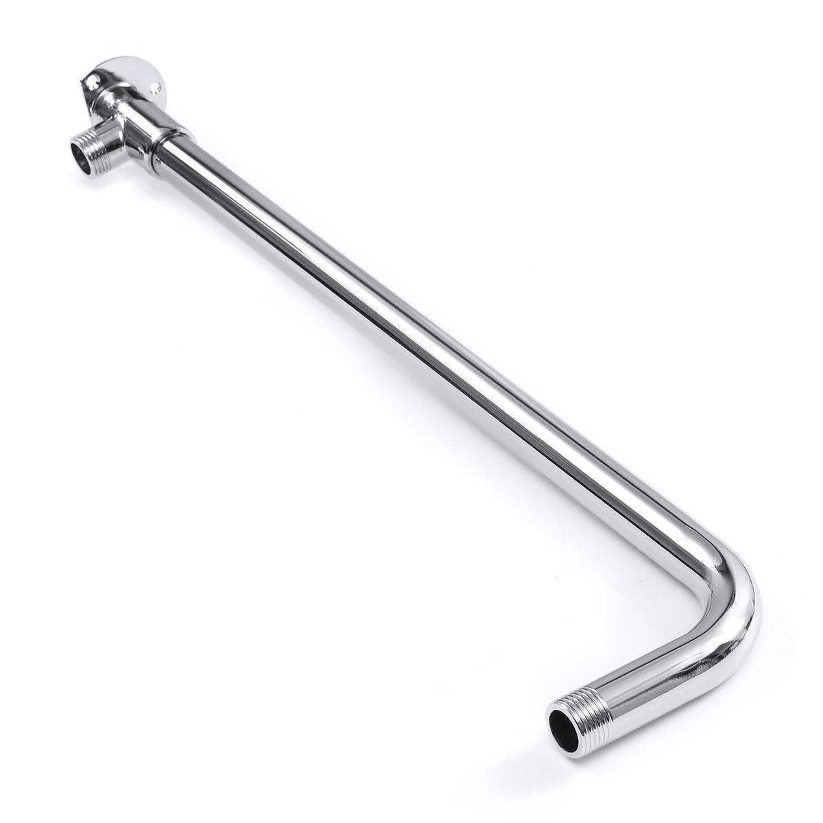 475mm Long Shower Arm Bottom Entry Wall Mounted Head Extension With Copper Base