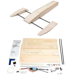 DIY RC Speed Boat Kit Wooden Sponson Outrigger Shrimp Model