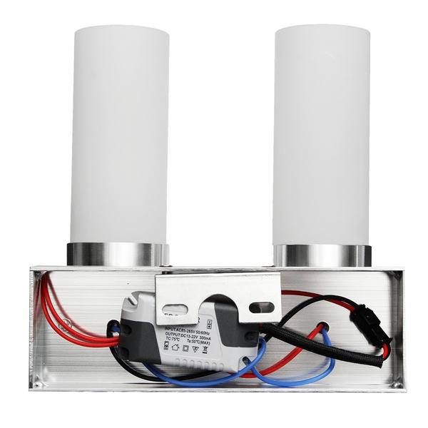 Modern 2W Dual Head Warm White LED Wall Light Sconce Hallway Hotel Lamp 85V-265V
