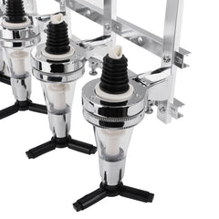 6 Bottles Rotary and Wall Mounted Aluminum Alloy Bar Butler Drink
