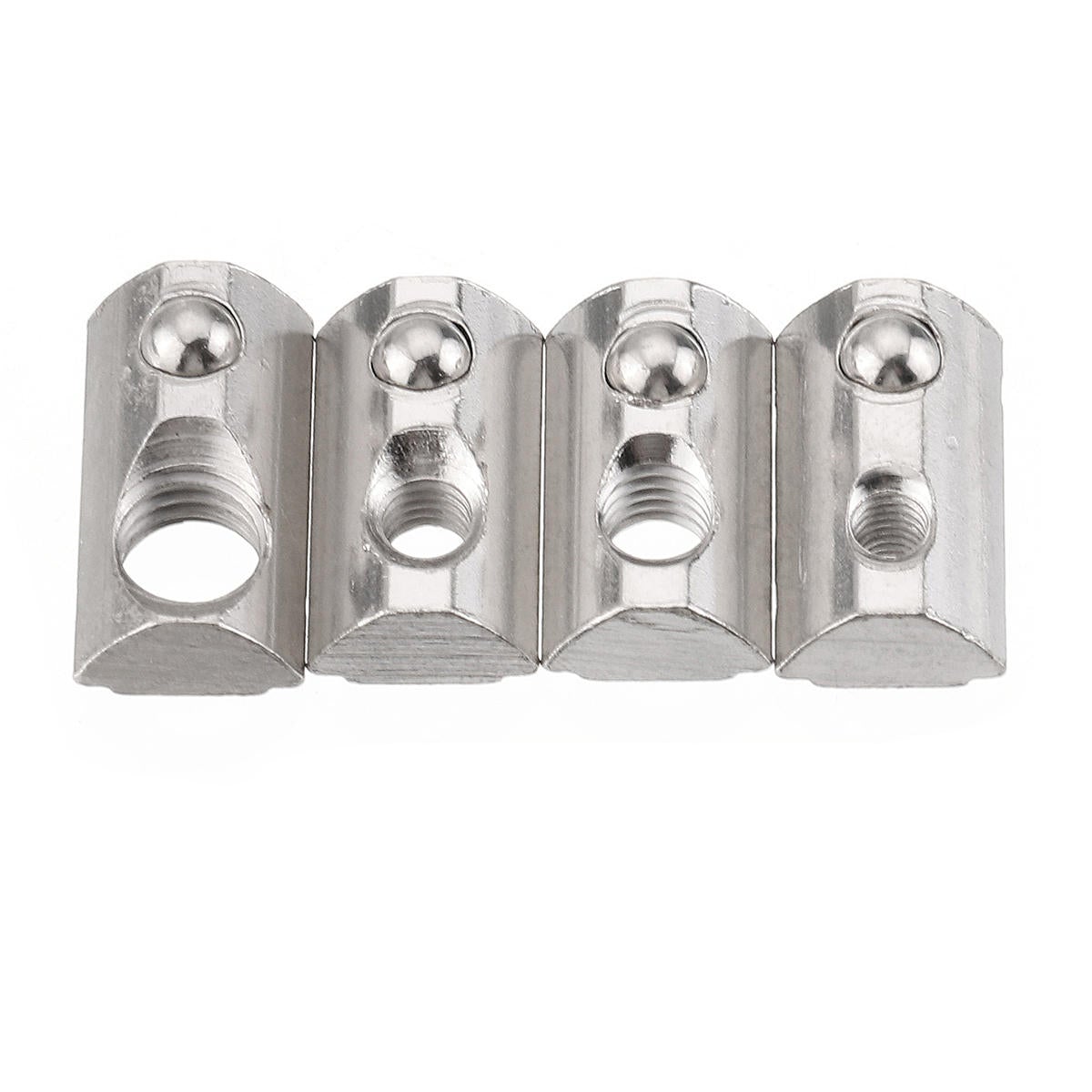 50pcs 45 Series Spring Nut for 45 Series Aluminum Profile Round Roll T Slot Elastic Nut