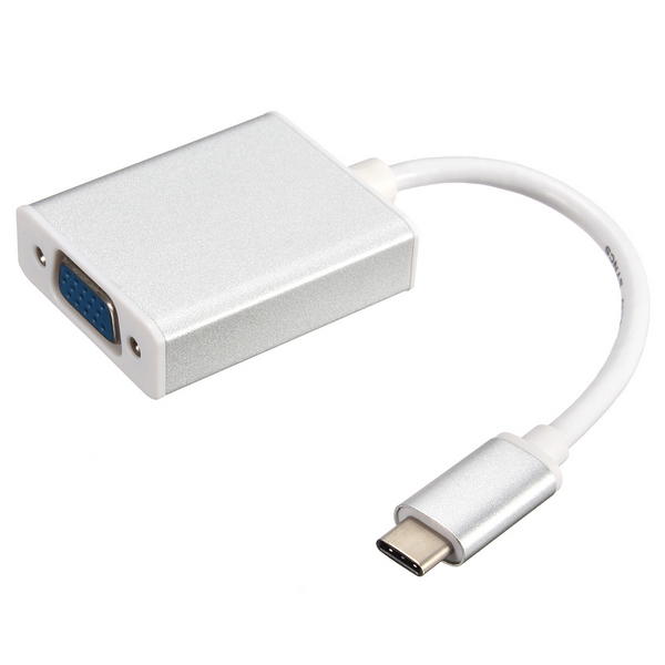 USB 3.1 Type-C Male To VGA Female Adpater Cable Converter