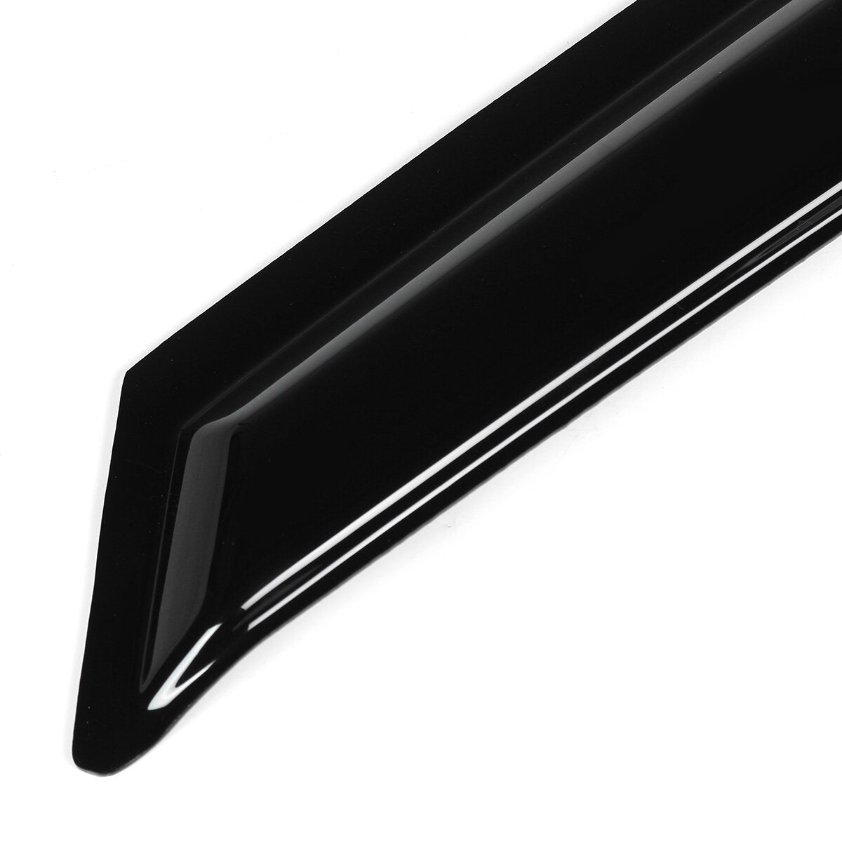 4Pcs Plastic Exterior Visor Vent Shades For 03-07 Accord 4DR Coupe Mugen Style 3D Wavy Black Window Sun Rain Guard Deflector