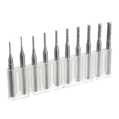 10pcs 0.8-3mm Carbide PCB Drill Bits Engraving Milling Cutter for CNC Rotary Burrs