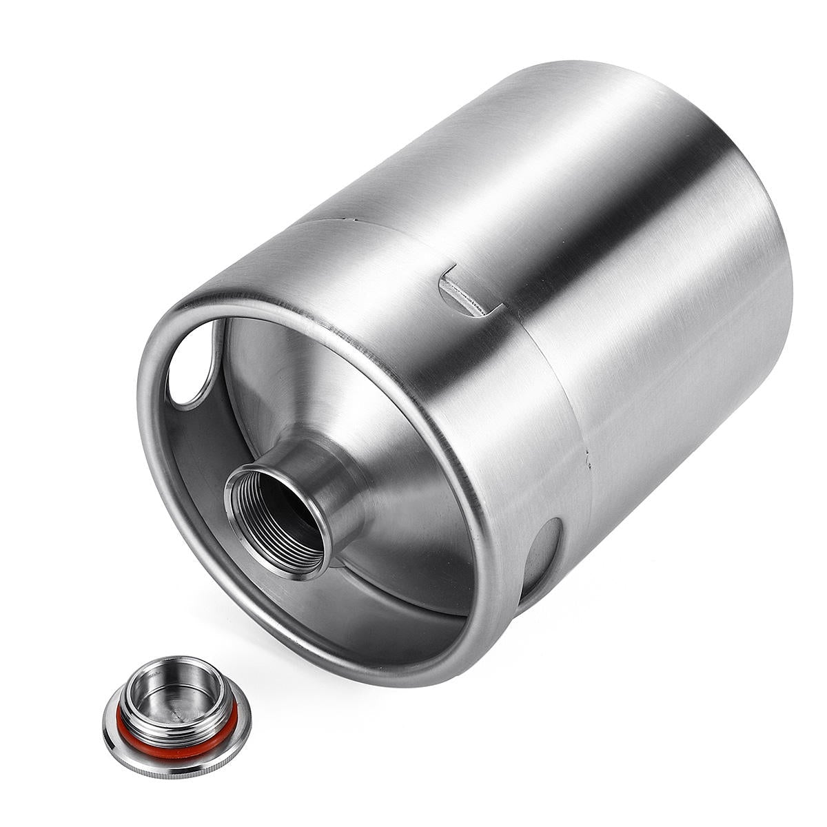 2L Stainless Steel Wine Bucket Beer Keg Bottles Growler Homemade Barrel Silver