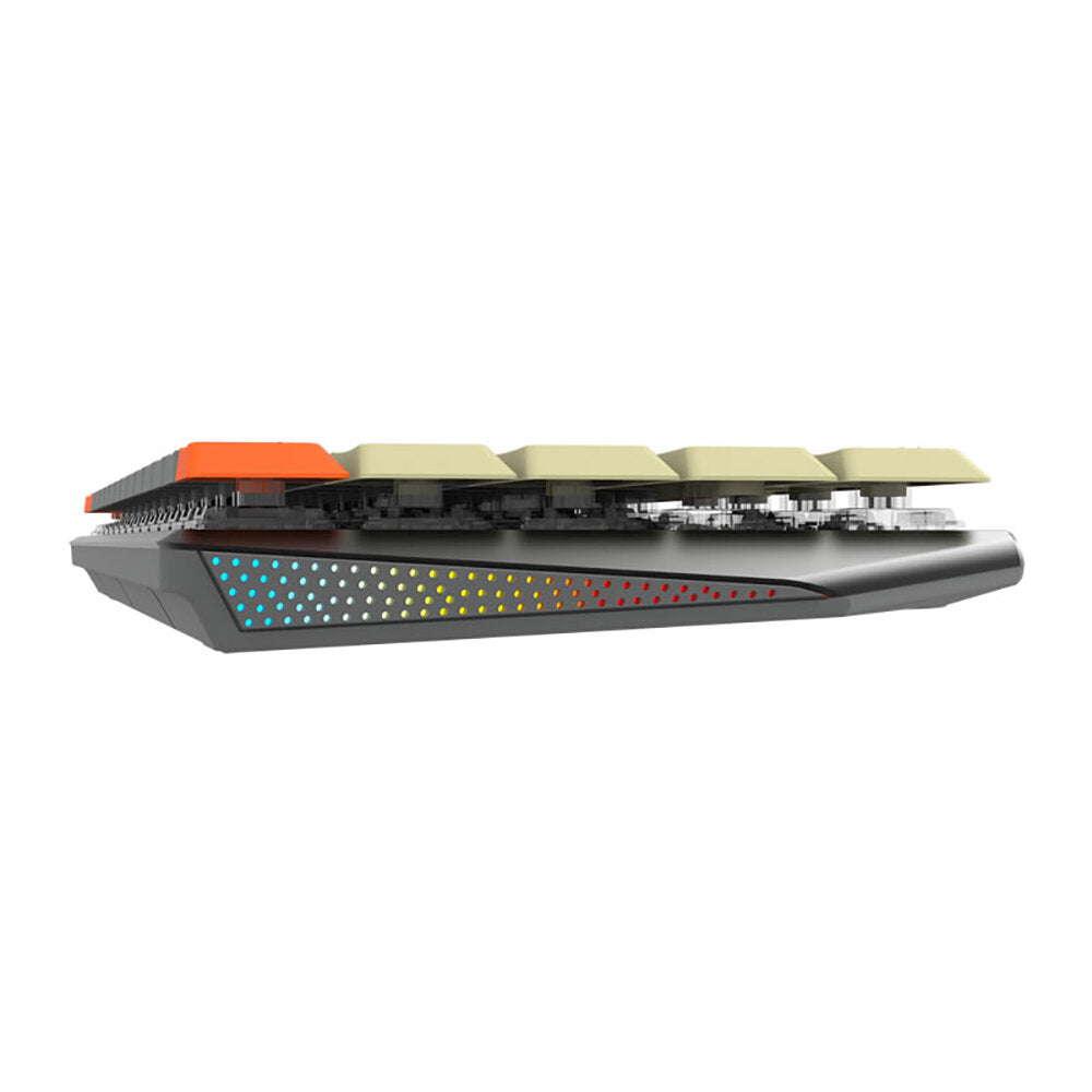 Triple Mode Gaming mechanical keyboard Low-Shaft Profile RGB Wireless Bluetooth5.0 For MAC