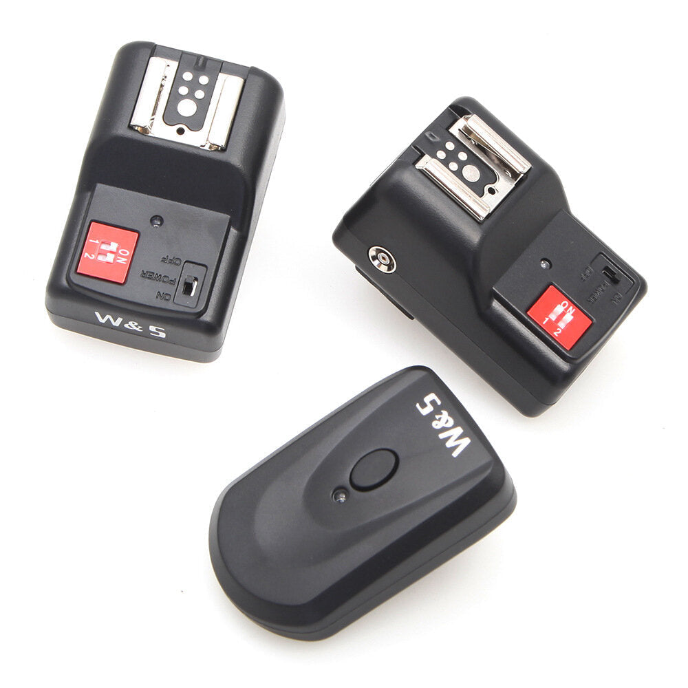 Wireless Flash Trigger Sync Speed with Receiver Transmitter for Canon for Nikon for Pentax DSLR Camera 4 Channels