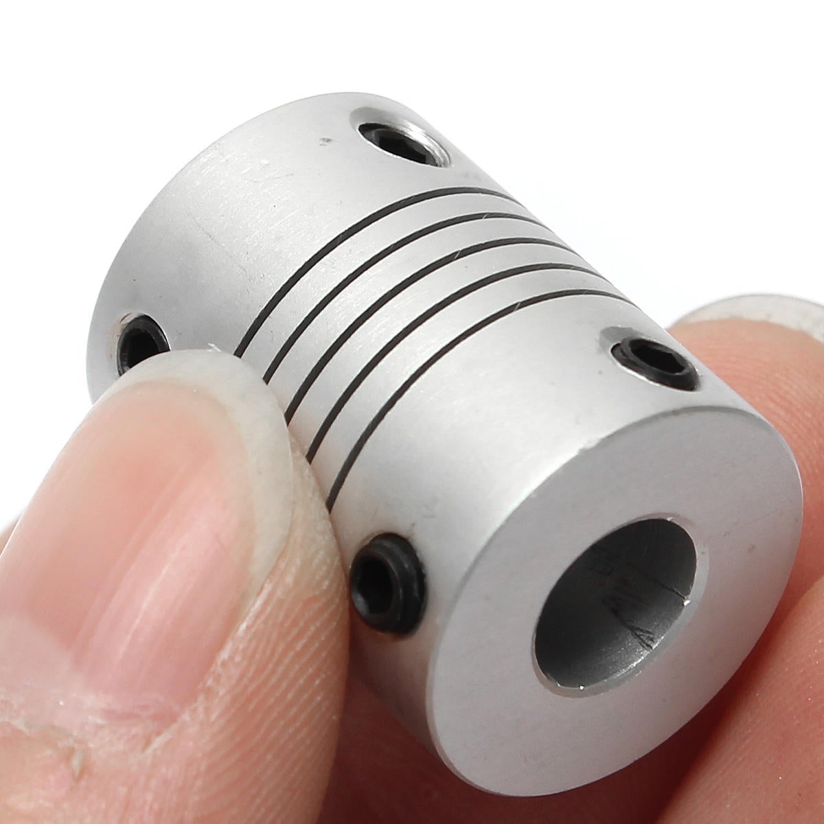 5pcs 5mm x 8mm Aluminum Flexible Shaft Coupling OD19mm x L25mm CNC Stepper Motor Coupler Connector