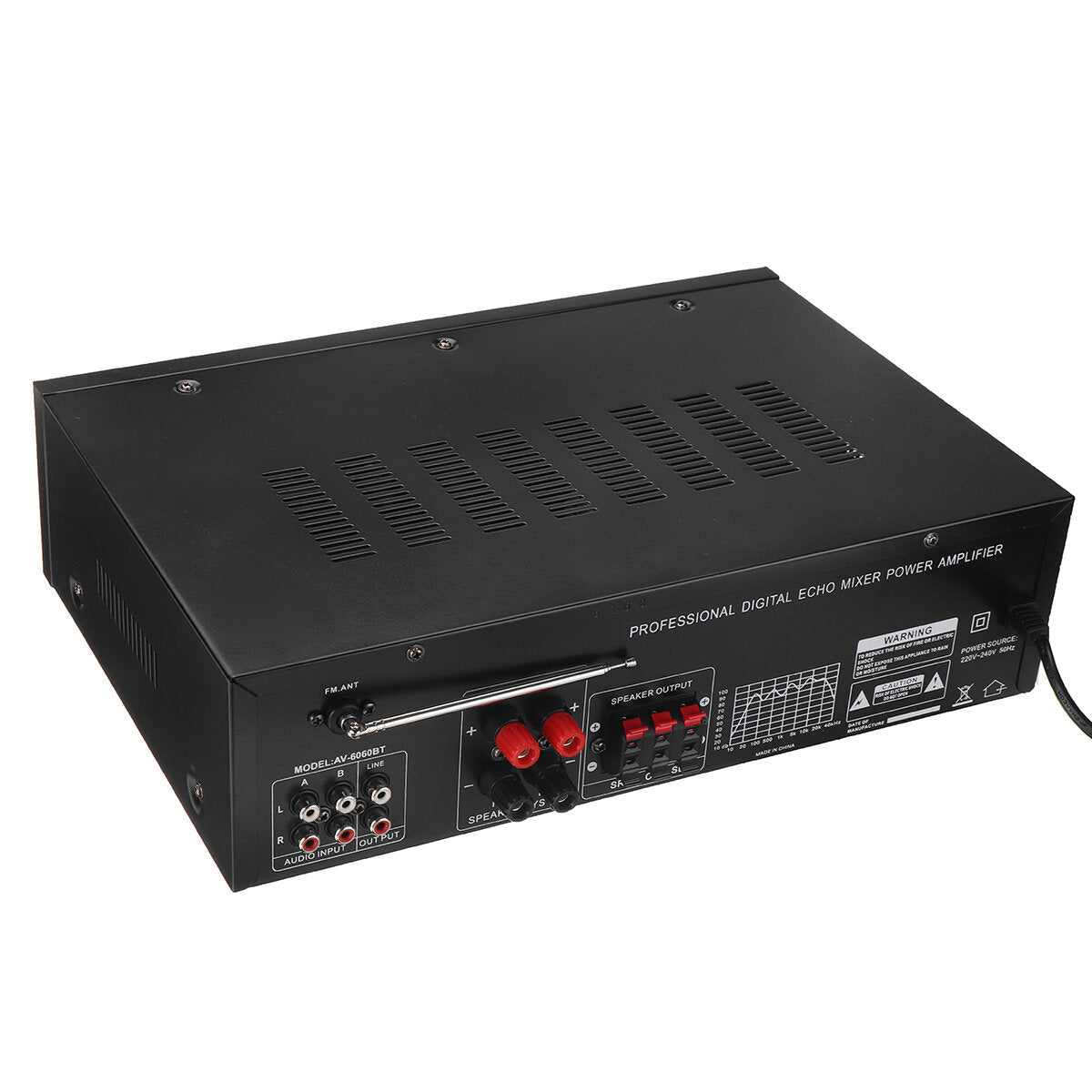 Home Hi-Fi Digital Amplifier Bluetooth 5.0 AV-6060BT Audio Power 800W Car Stereo Karaoke Professional Amp Subwoofer