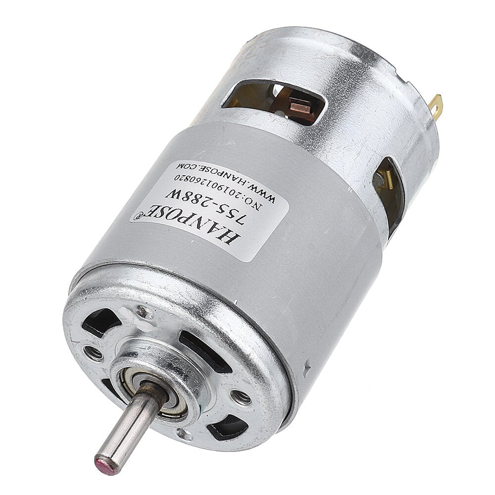 DC 12V 24V 80W 150W 288W DC Motor Large Torque High Power DC Motor Double Ball Bearing Spindle Motor