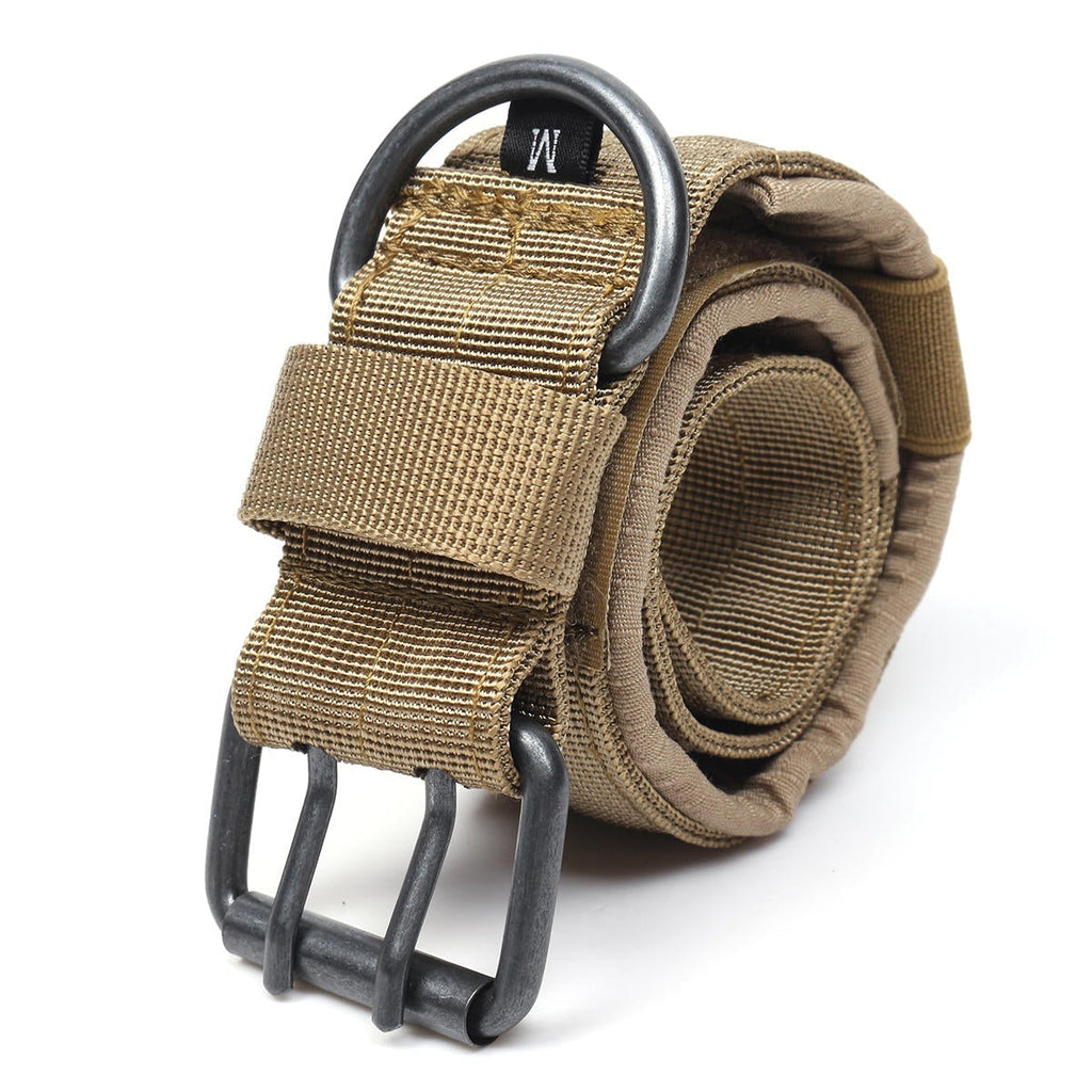 Nylon Tactical Dog Collar Military Adjustable Training with Metal D Ring Buckle M Size