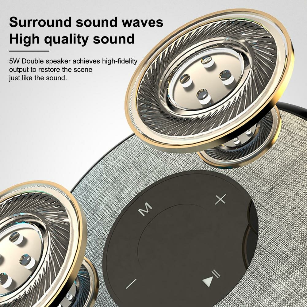 Floating Bluetooth Speaker Dual Bass IPX6 Waterproof Soundbox Mini Portable Subwoofers with Touch Buttons