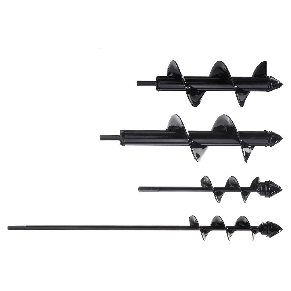 Upgrade Hard Alloy Head Spiral Auger Drill Bit Non-Slip Flower Bulb Auger Rust Proof Planter Hole Digger Bit for Hex Drive Drill