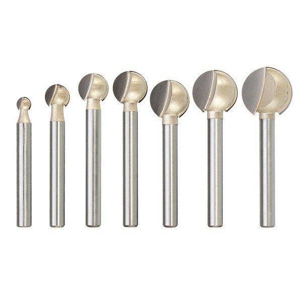 6mm Shank 6-20mm Steel Ball Cutter Woodworking Milling Carving Tool
