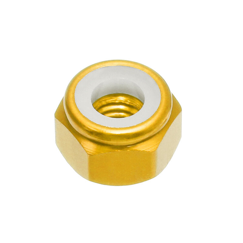 10Pcs M2 Self-locking Nylon Nut Aluminum Alloy Multi-color