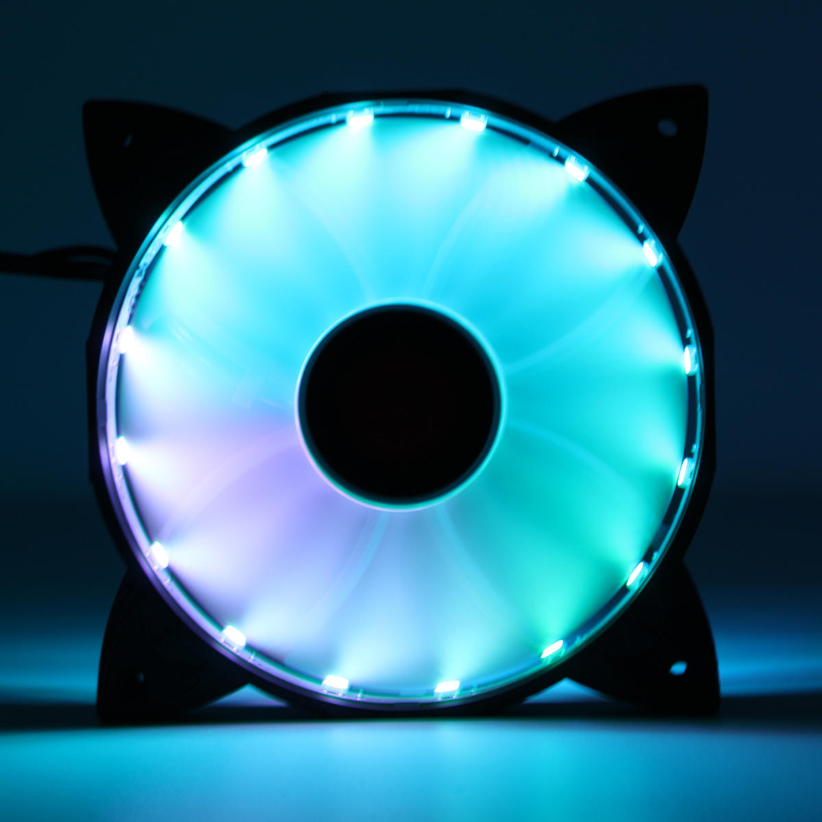 3PCS 120mm RGB Adjustable LED Cooling Fan with Controller Remote For PC Cooling