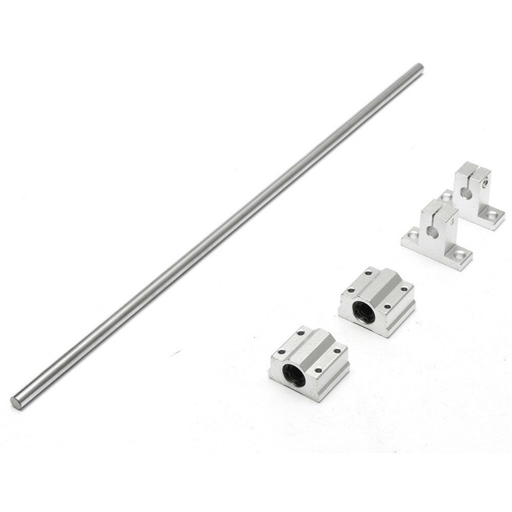 8x400mm Linear Rail Shaft with 2pcs Shaft Supports and 2pcs Linear Bearing Block
