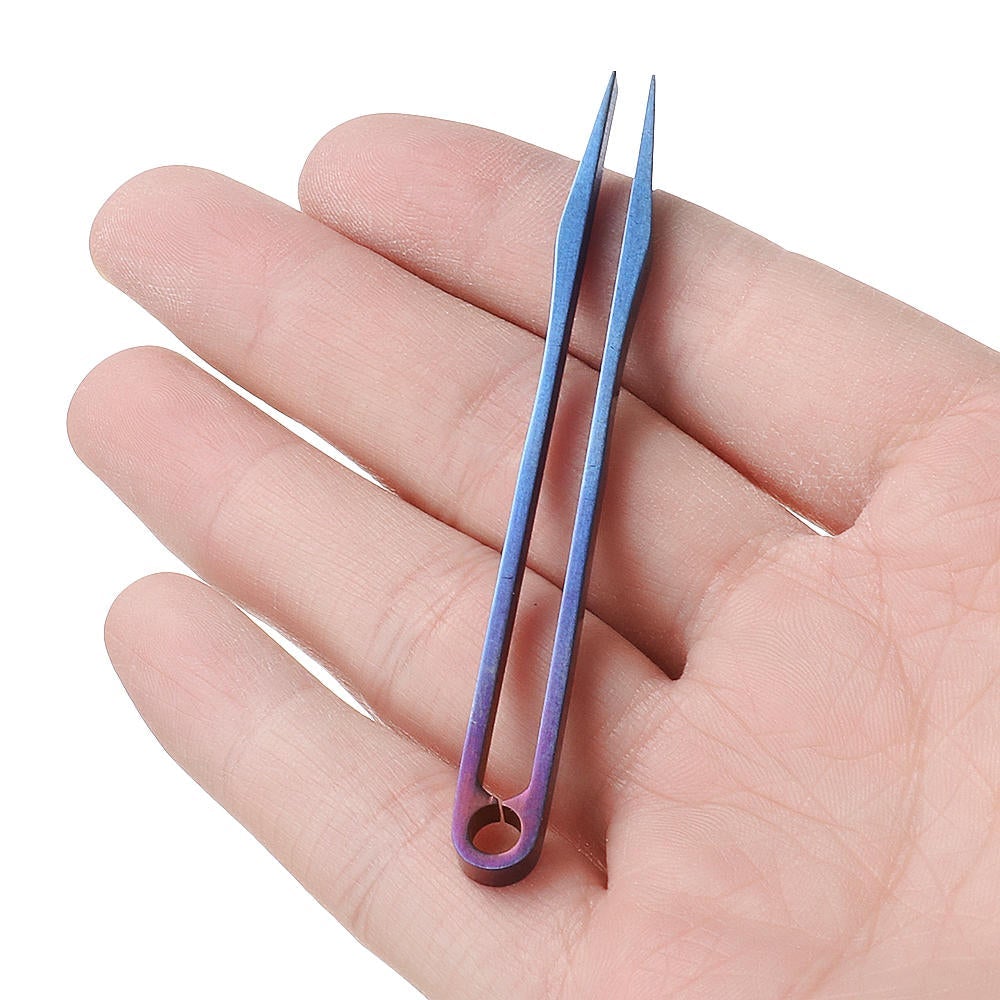 Titanium Alloy Mini Tweezer Portable Emergency CNC Clip Tool