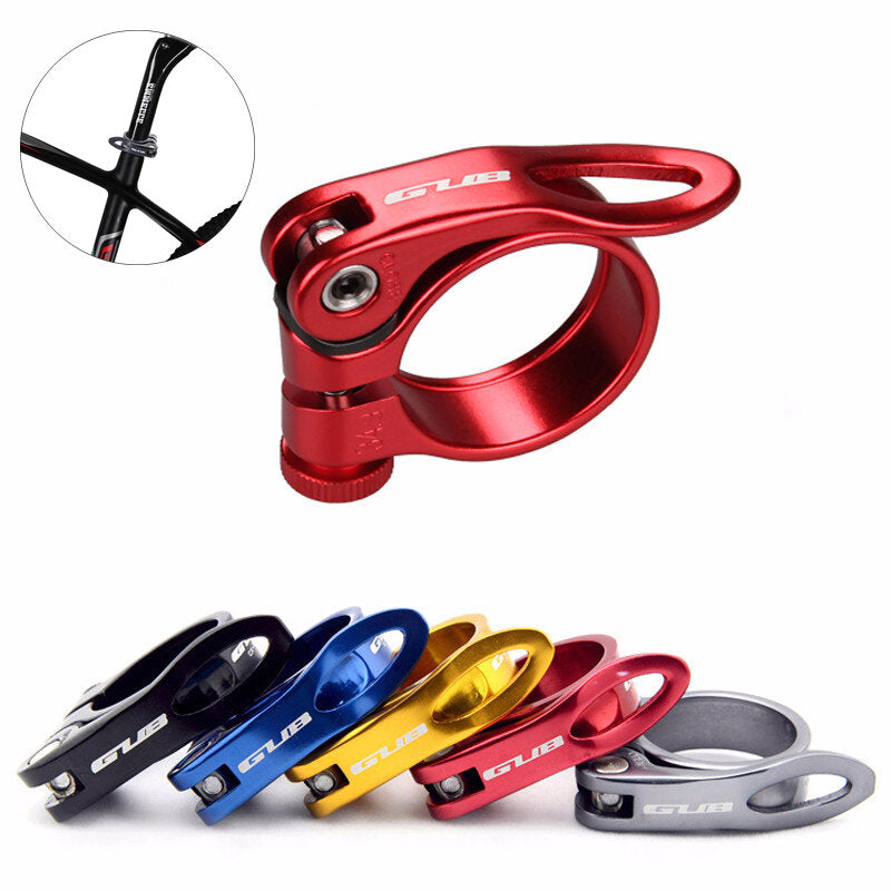 Aluminum Bike Seat Post Clip Ultralight Quick Release Bike MTB Mountain 31.8/34.9mm Bicycle Seat Post Seatpost Clamp Outdoor Cycling