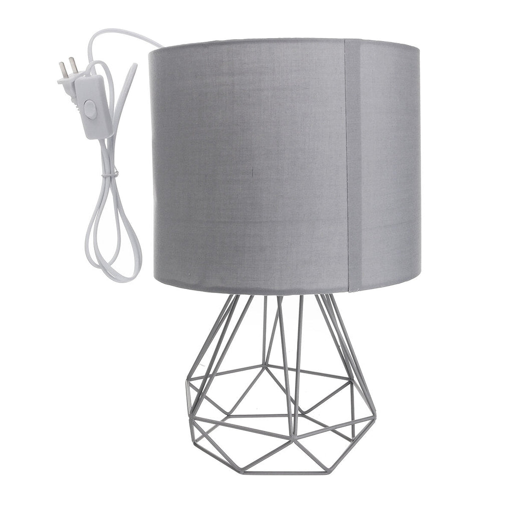 Hollowed Out Modern Living-room Bedroom Bedside Table Lamp Desk Lamp With Shade