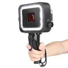 LED Underwater Lamp Diving Light for GoPro Hero 7 6 5 Black Video Flash Fill Lights Waterproof Case Red Filter Trigger
