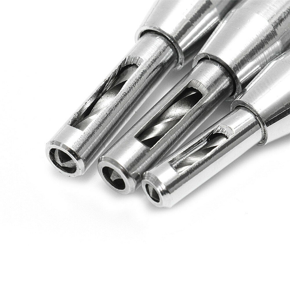 3pcs HSS Self Centering Hinge Drill Bit Holes Wood Working Reaming Tool Countersink