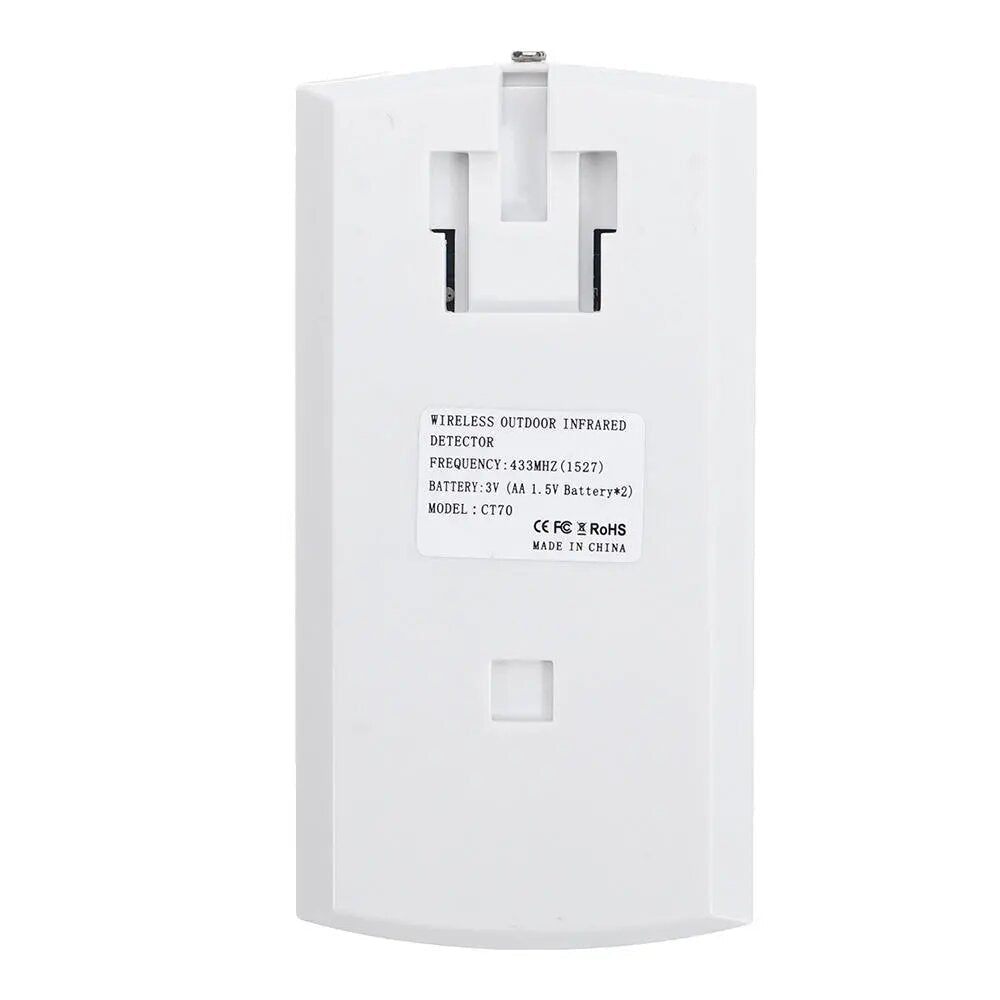 Outdoor Wireless 433 Waterproof Infrared Detector Dual Infrared Motion Sensor For Smart Home Security Alarm System Work 433,2Pcs