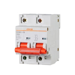 Circuit Breaker MCB Breakers with Short-circuit and Overload Protection,2P DC1000V 63A 80A 100A 125A DC