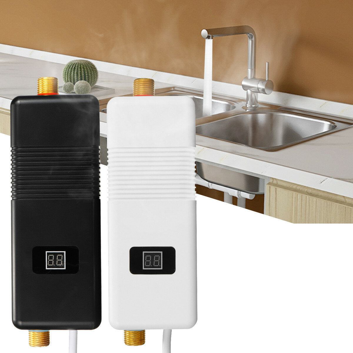 3000W/3500W Instantaneous Water Heater LCD Display Intelligent Anti-electric Water Heater