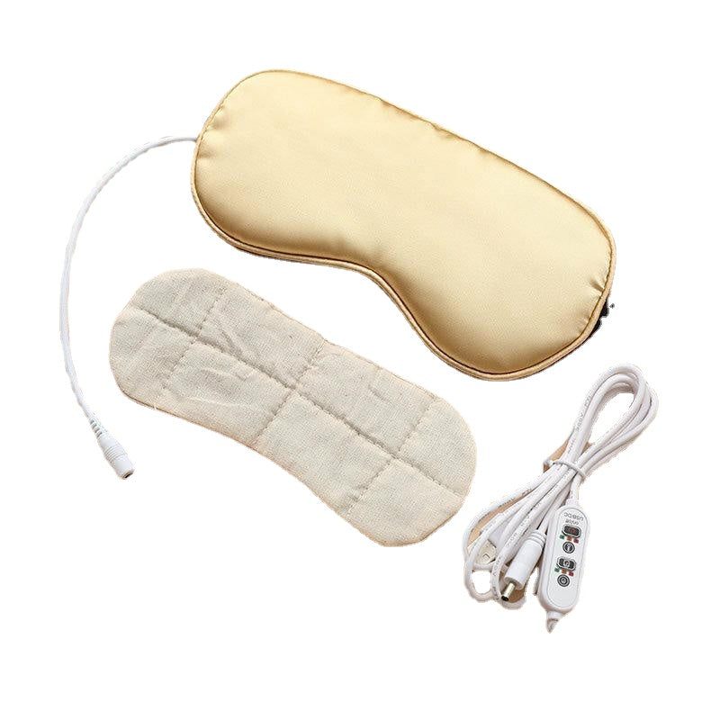 Electrical USB Sleep Mask Temperature Control Heat Steam Eye Patch Night Sleeping