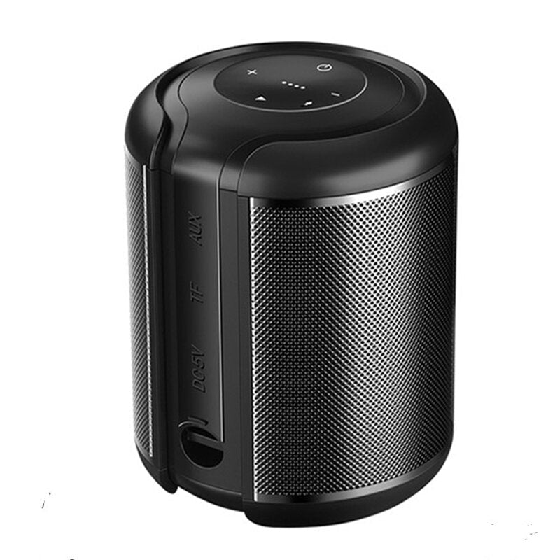 Wireless Bluetooth V5.0 Speaker Hi-Fi Stereo Subwoofer Boombox TF Card AUX-In 1200mAh Portable Outdoor Soundbar with Mic