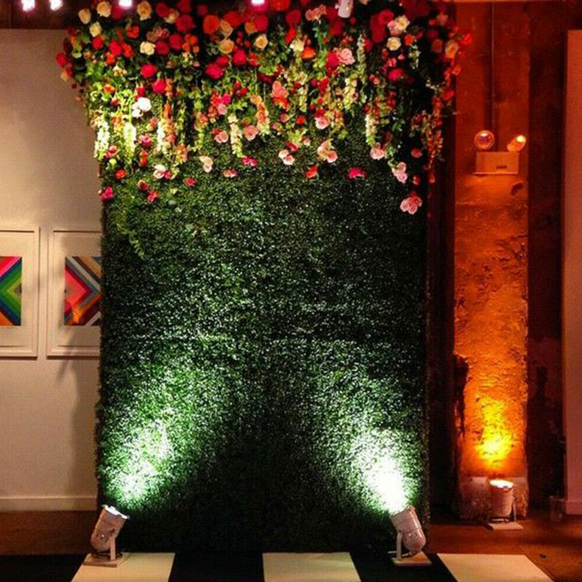 40x60cm Artificial Plant Mat Greenery Wall Hedge Grass Fence Foliage Decoration