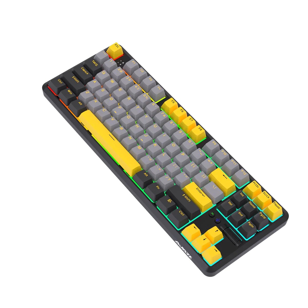 87 Keys 3 Mode Bluetooth Gaming Mechanical Keyboard RGB Backlit Wireless Keyboards Hot Swappable Ergonomic for Win/MacOS/iOS/Andriod