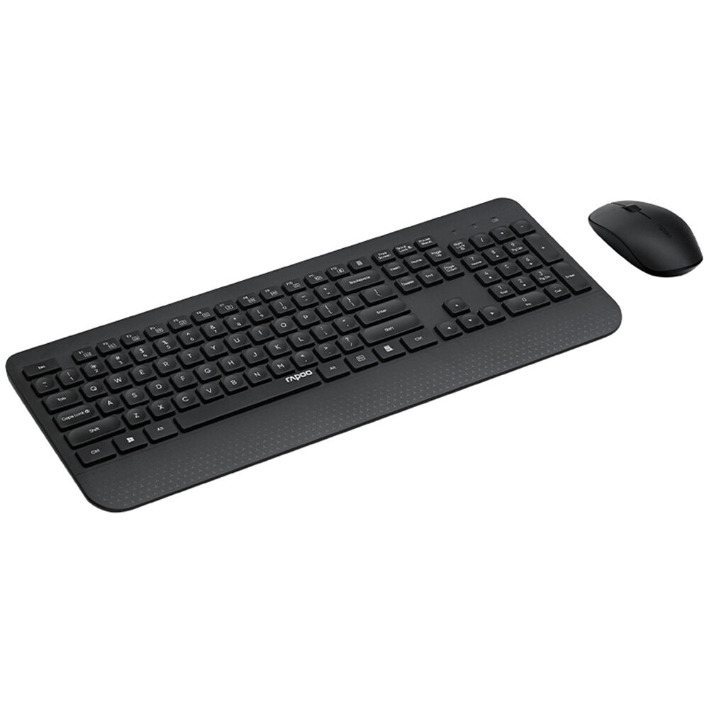 2.4G Wireless Keyboard Mouse Combo 105 Keys Waterproof Keyboard 1000DPI Silent Portable Optical Mice with USB Receiver Set for Laptop PC Notebook