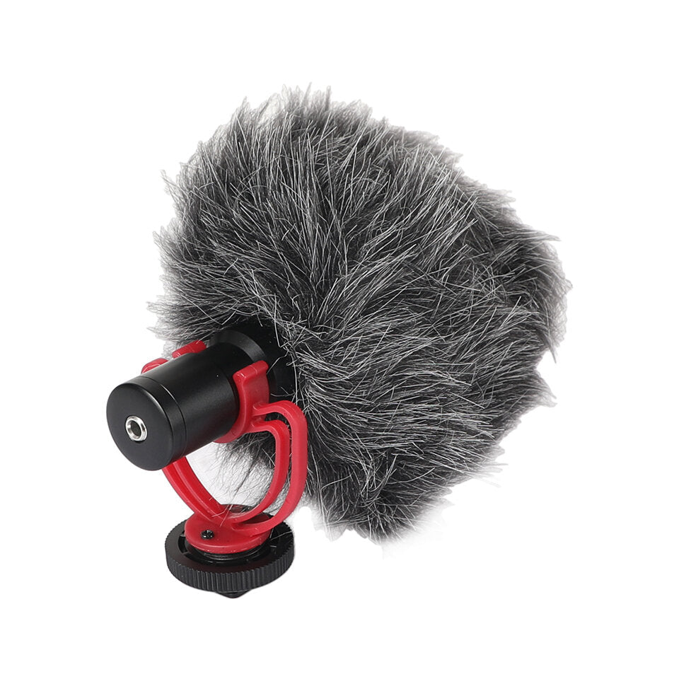 Cardioid Condenser Microphone Metal Video Mic 3.5mm Plug for Huawei Smartphone Canon Nikon Sony DSLR Camera Camcorder