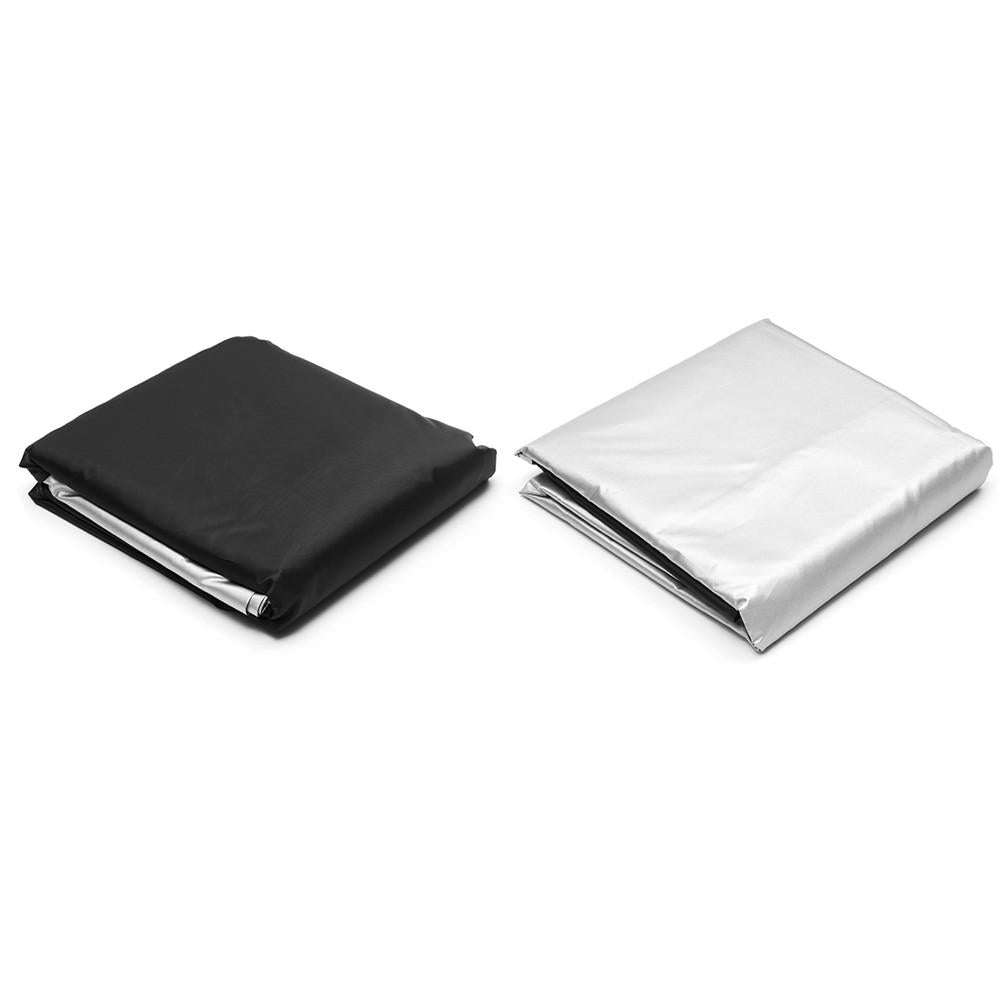 280x280x80cm 210D Polyester Anti-Dust Sofa Barbecue Stove Furniture Waterproof Cover Black/Silver