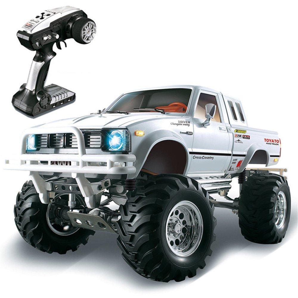 With 2 Shells 1/10 2.4G 4WD RC Car for TOYATO Metal 4X4 Pickup Truck RTR Vehicle